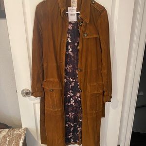 We the Free (Free People) Larsen Suede Trench